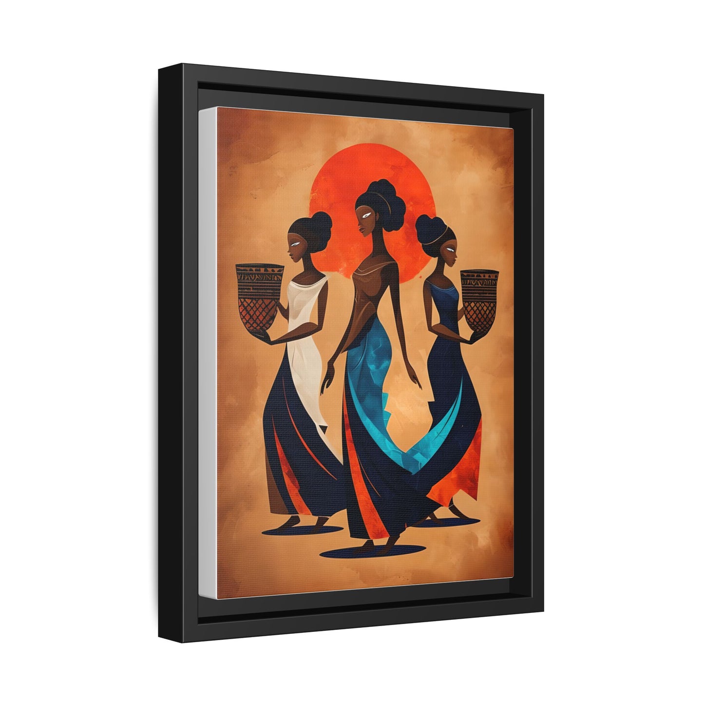 African Cultural Women Framed Print