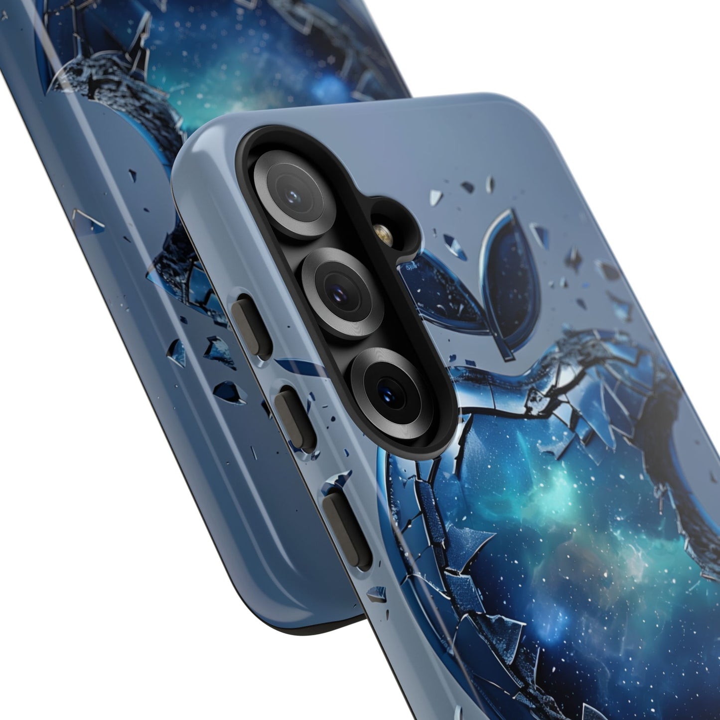 Galaxy Cracked Apple Case Cover