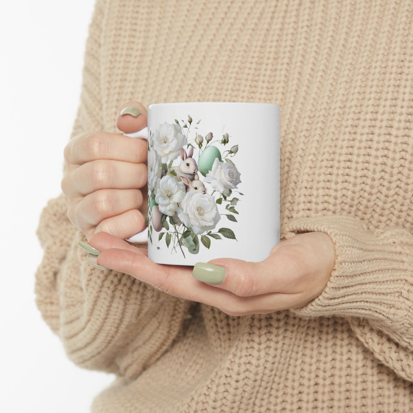 Floral Elegance Ceramic Mug