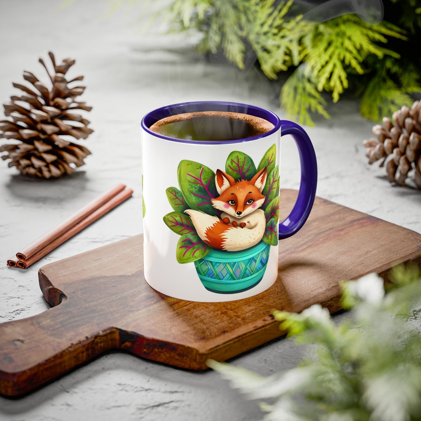 Sleepy Fox Tea Mug