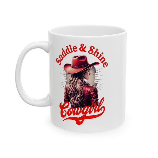 Saddle Up Ceramic Mug, Rodeo Mug