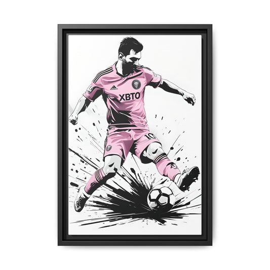 Canvas Print - Lionel Messi Inter Miami Kit