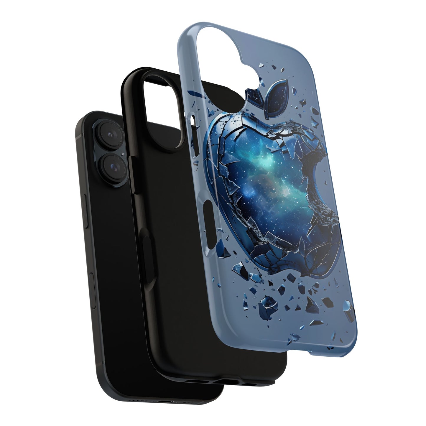 Galaxy Cracked Apple Case Cover