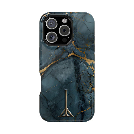 Luxury Sapphire Marble Case Cover