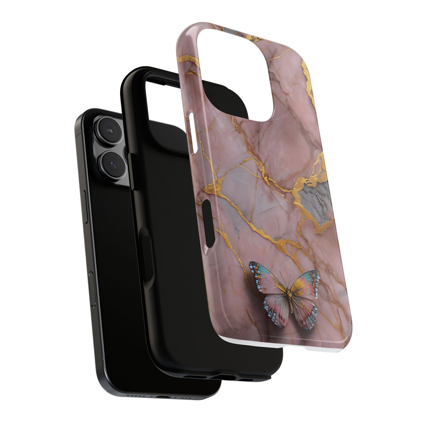 Butterfly Marble Phone Case Cover