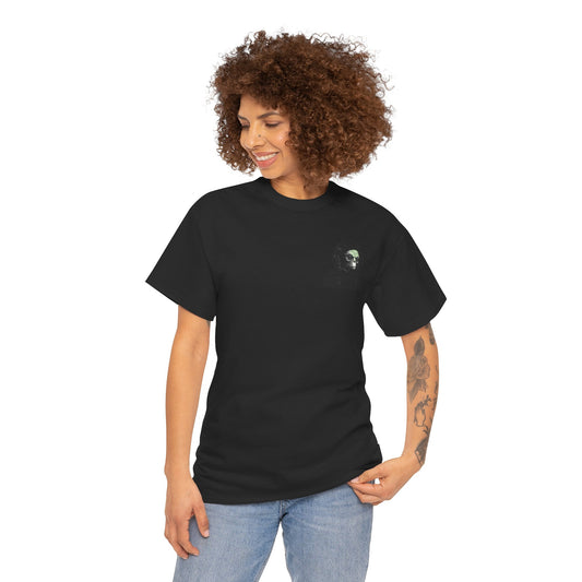 Alien Not Tourist Unisex Heavy Cotton Tee | Cool Astronaut Graphic T-Shirt