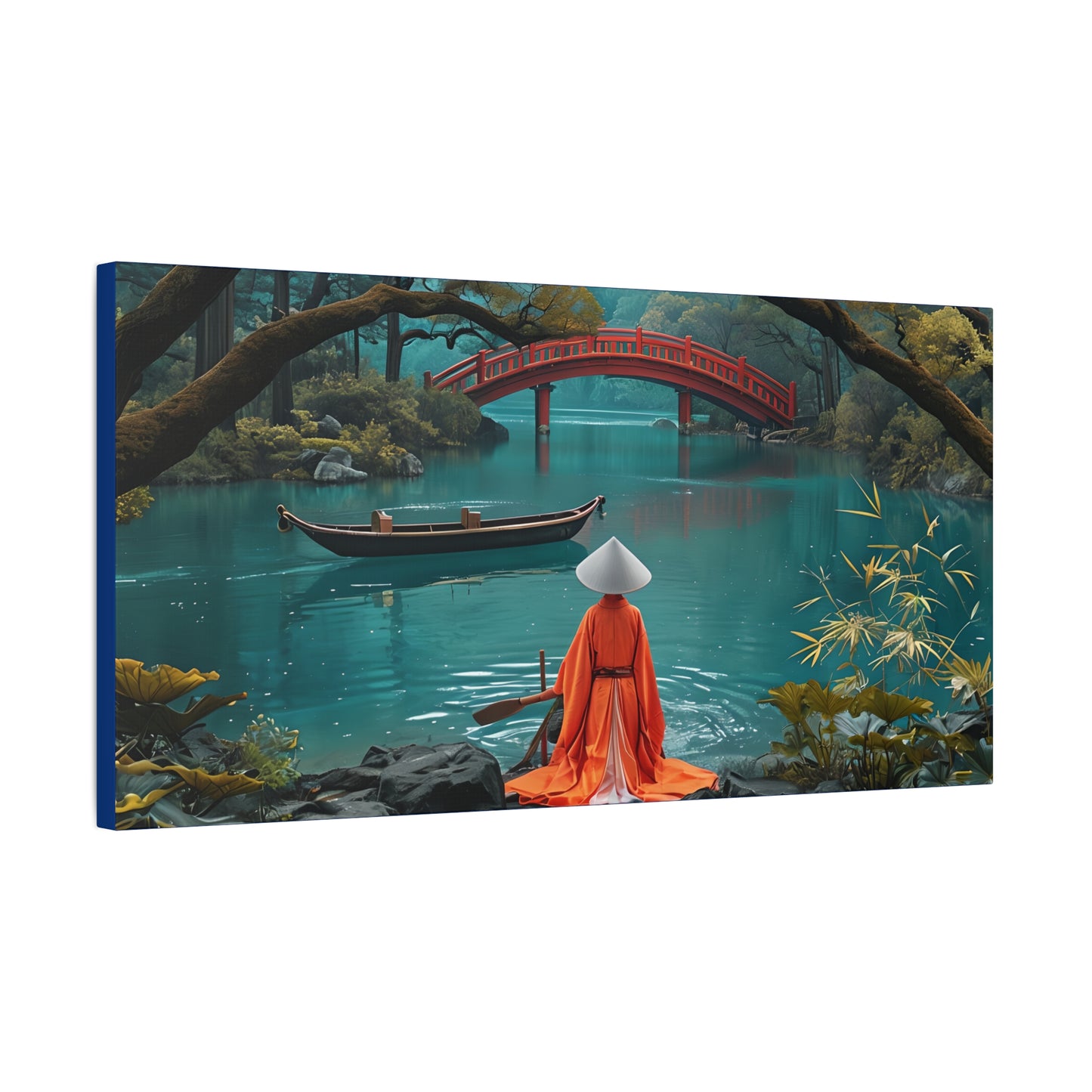 Japanese Tranquil Serene Landscape Canvas Wall Print