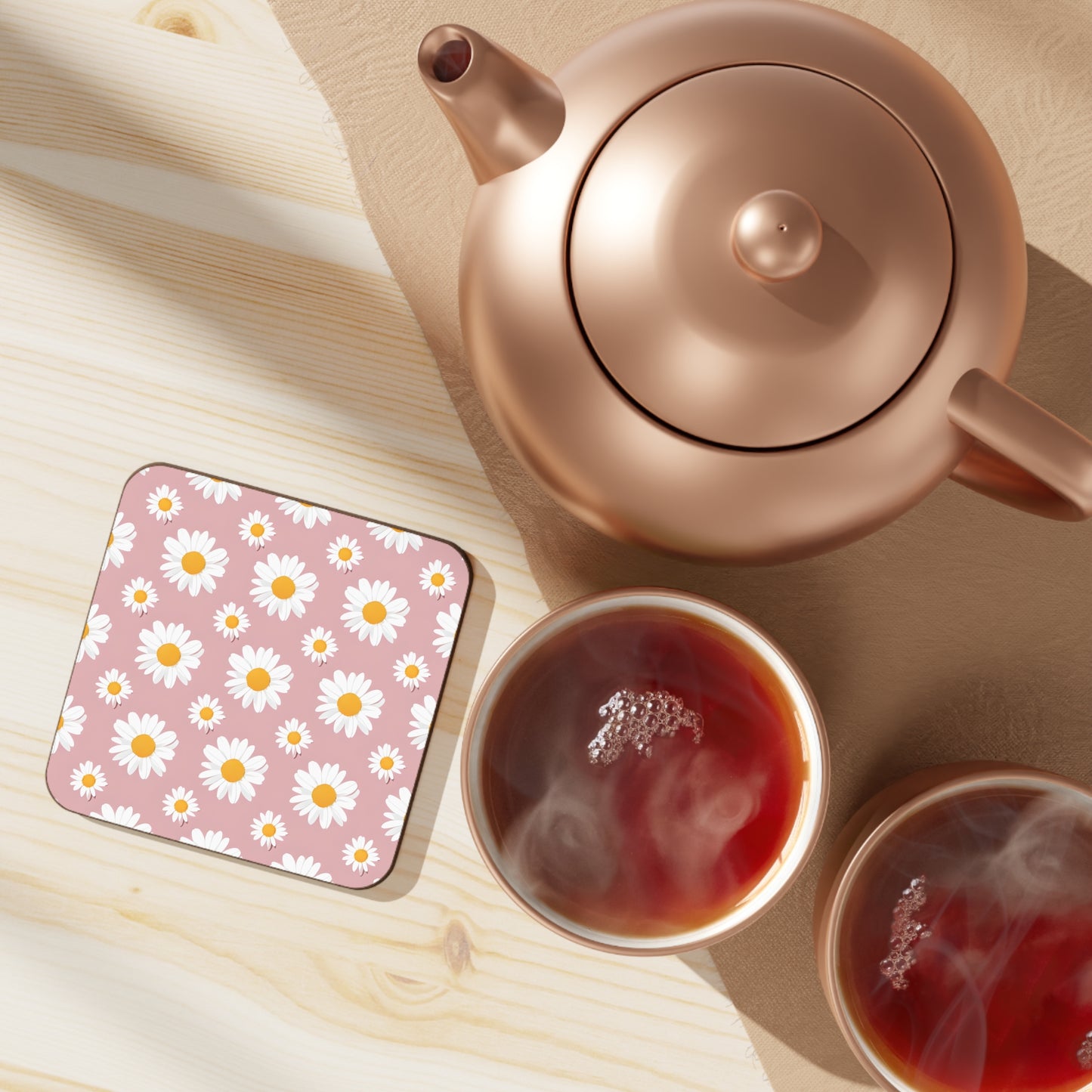 Daisy Print Coasters