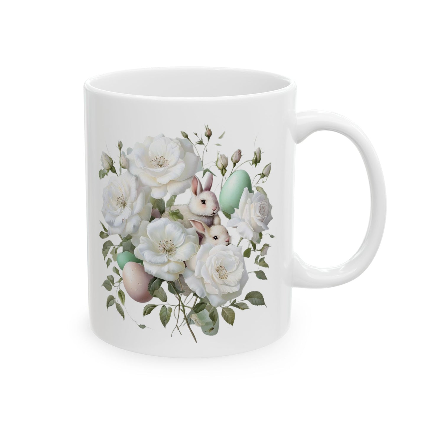 Floral Elegance Ceramic Mug
