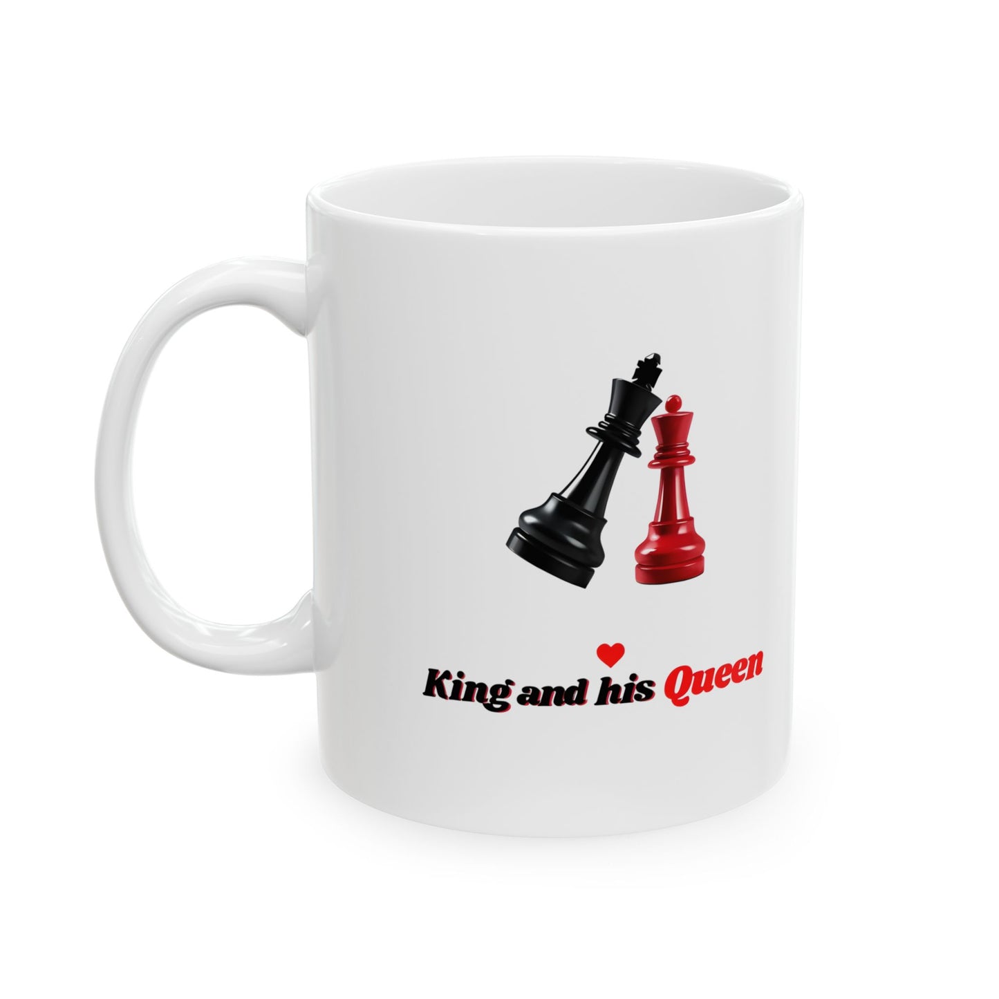 Chess-Themed Ceramic Mug