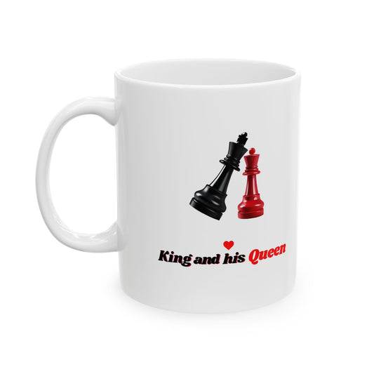 Chess-Themed Ceramic Mug