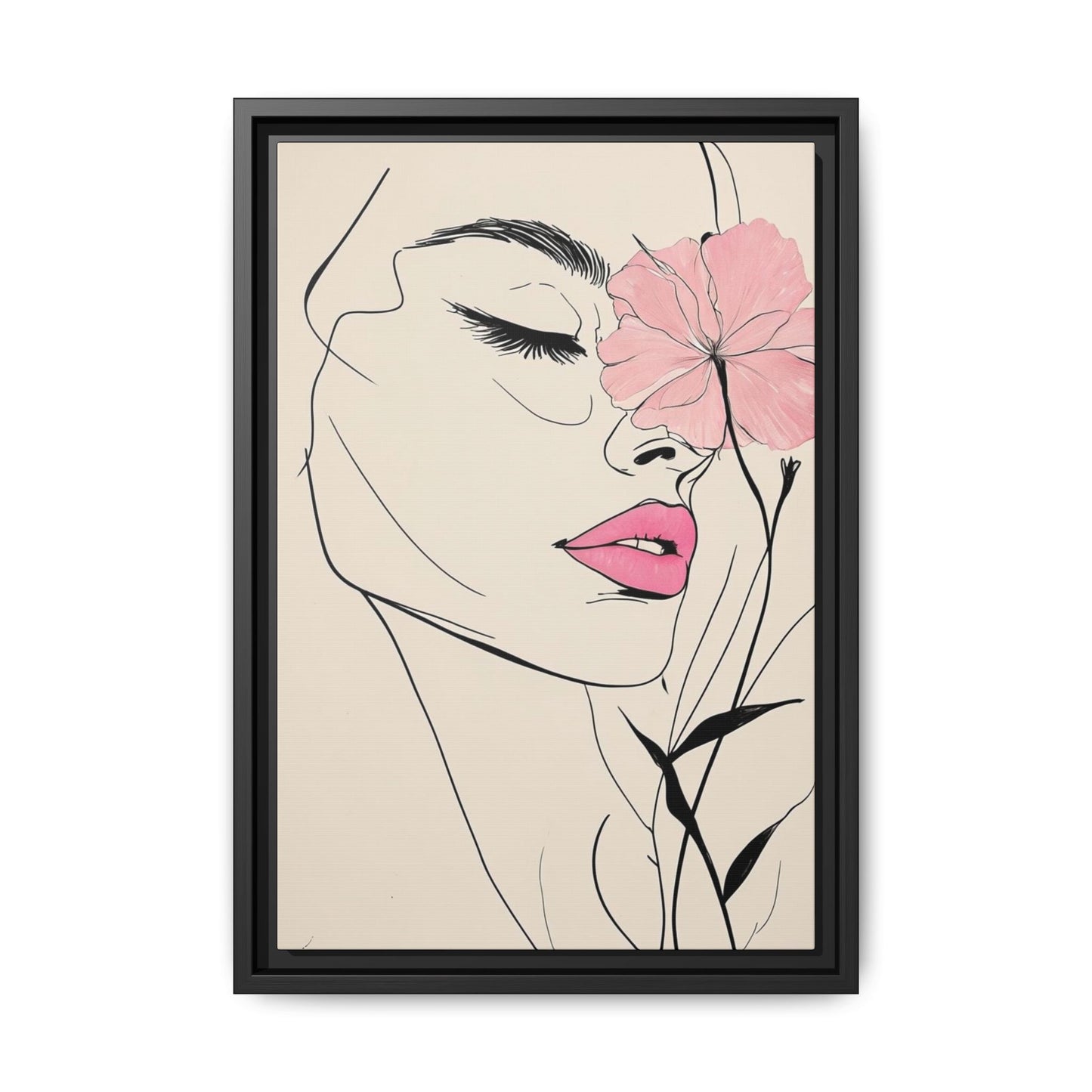 Elegant Floral Framed Art Print
