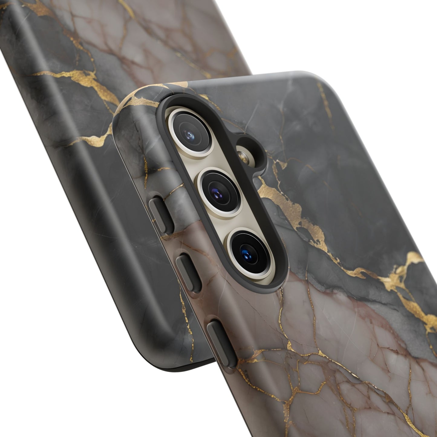 Elegant Marble Phone Case with Gold Accent