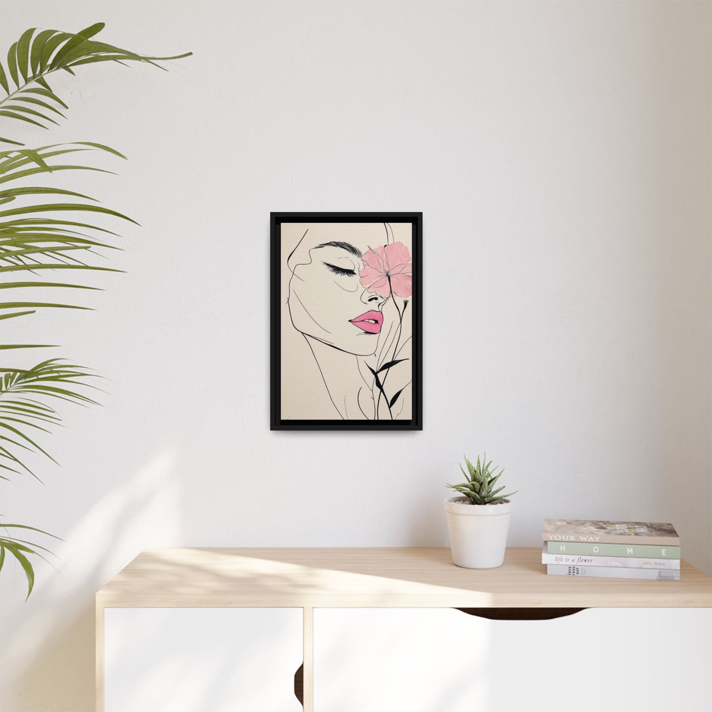 Elegant Floral Framed Art Print