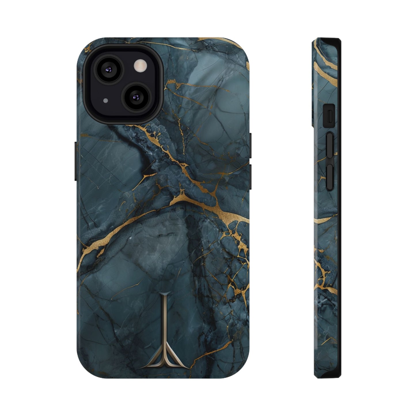 Luxury Sapphire Marble Impact-Resistant Phone Case | Stylish and Durable