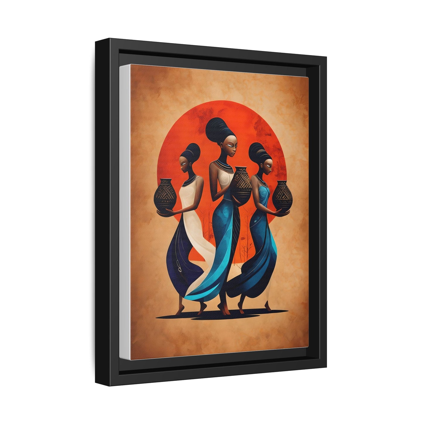 African Cultural Women Framed Print