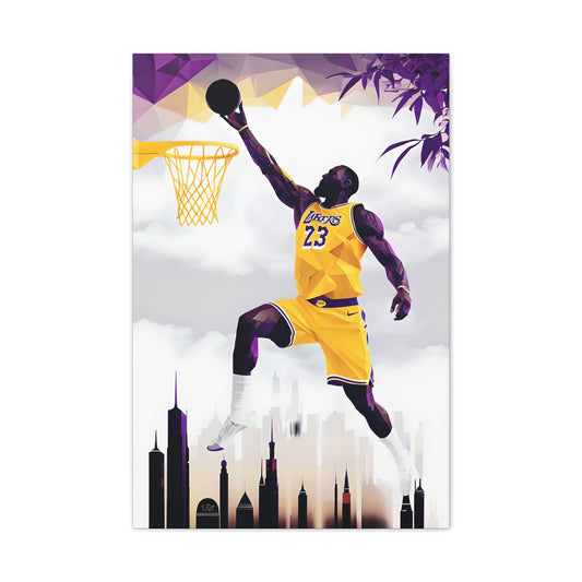 Lakers LeBron James - Canvas Art