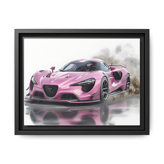 Pink Sports Car Wall Art Print
