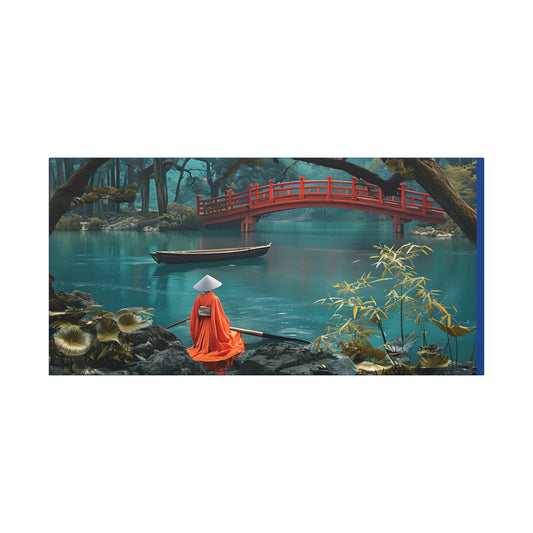 Japanese Tranquil Serene Landscape Canvas Wall Print