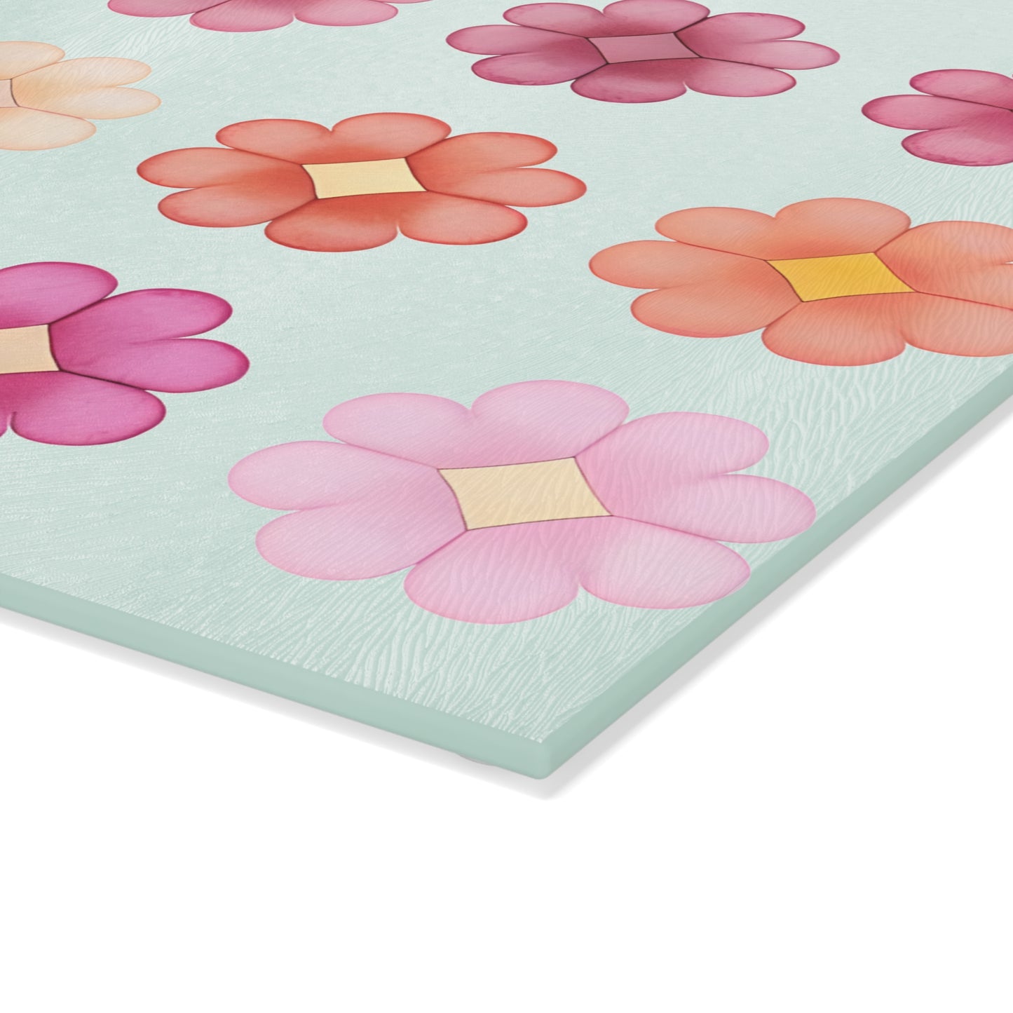 Floral Glass Cutting Board