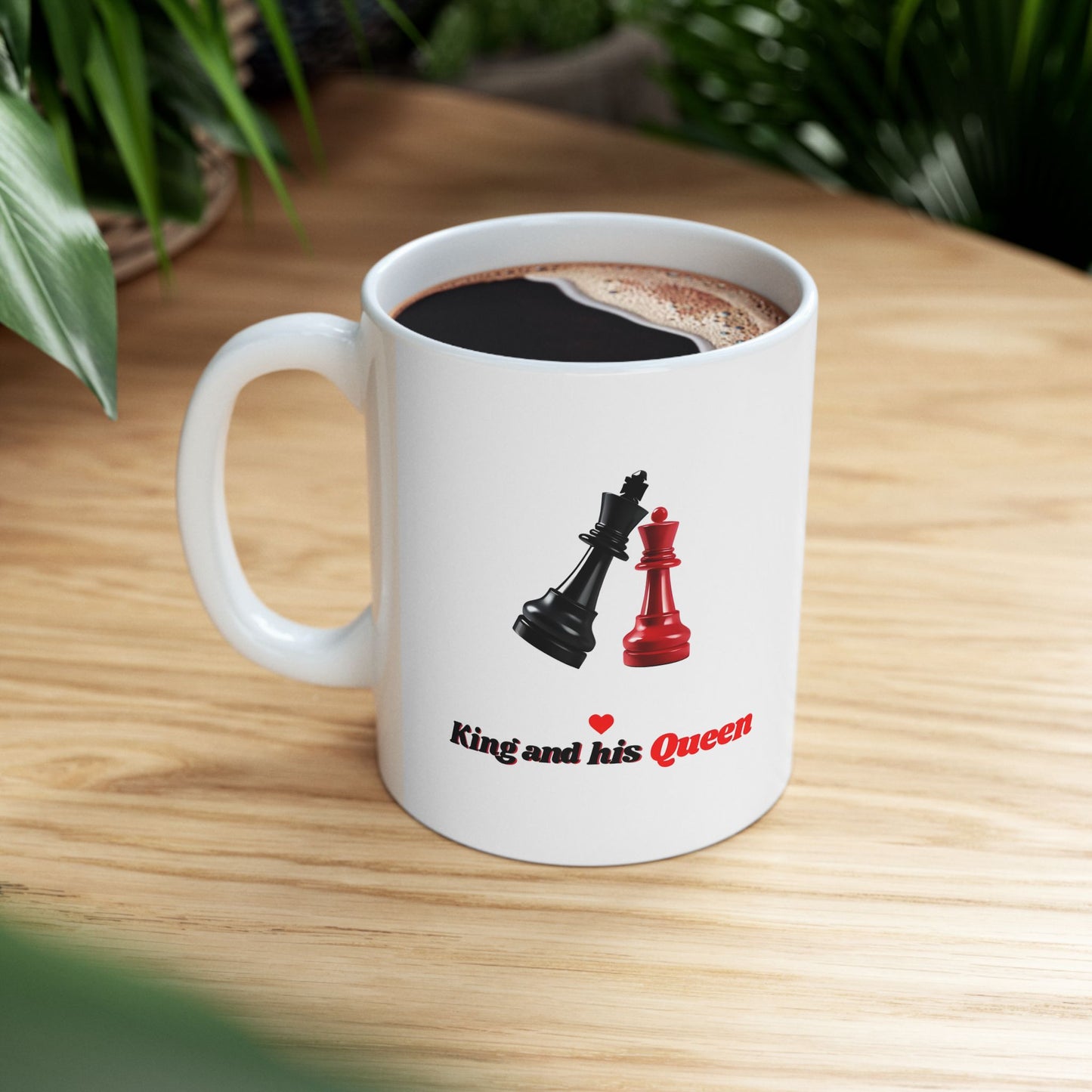 Chess-Themed Ceramic Mug