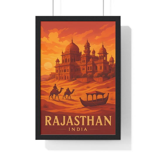 Rajasthan India Framed Wall Art Poster