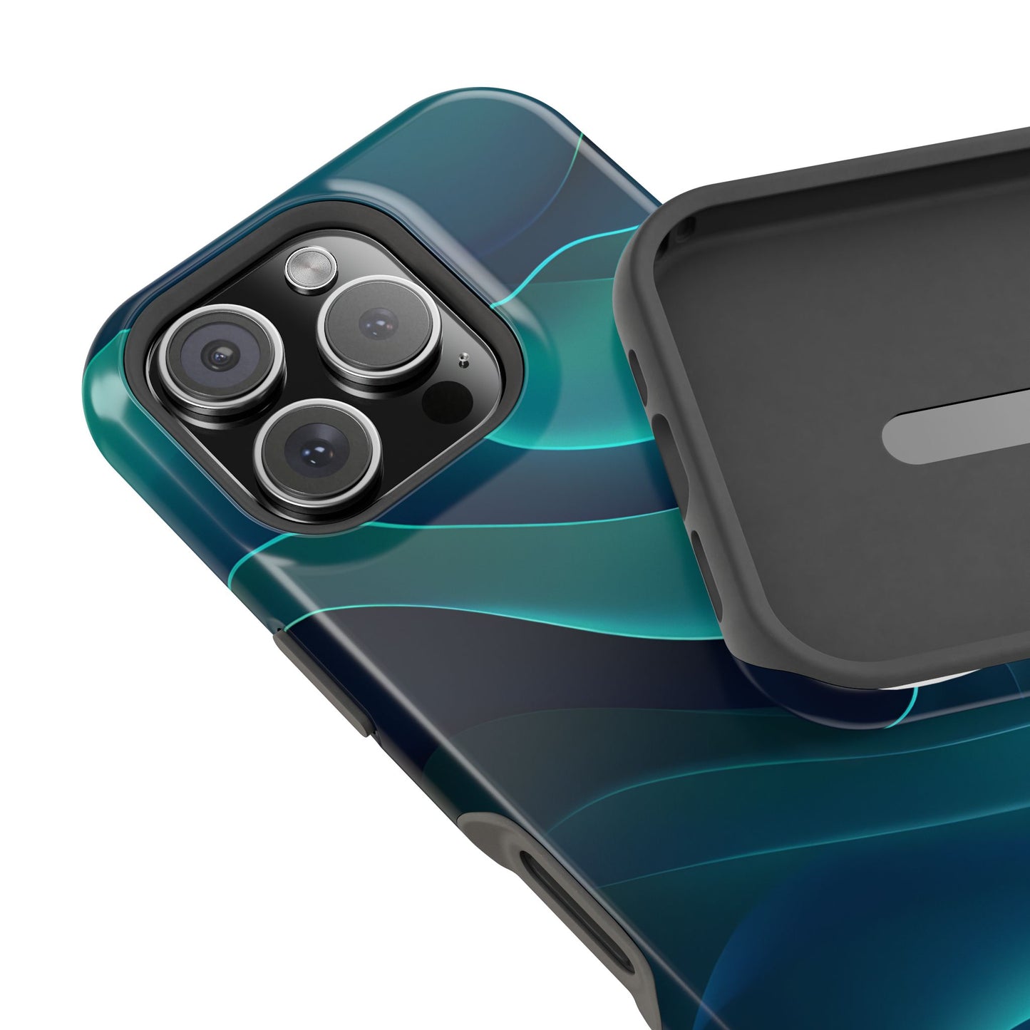 Wave Pattern Magnetic Tough Case Cover